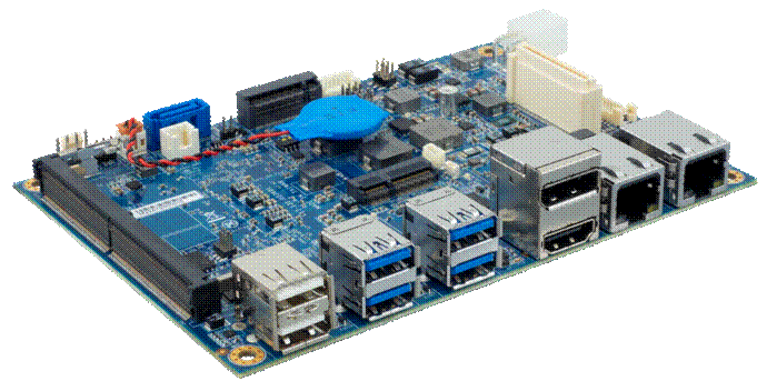 A close-up of a circuit board

Description automatically generated